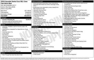 2024 Hyundai Santa Cruz SEL