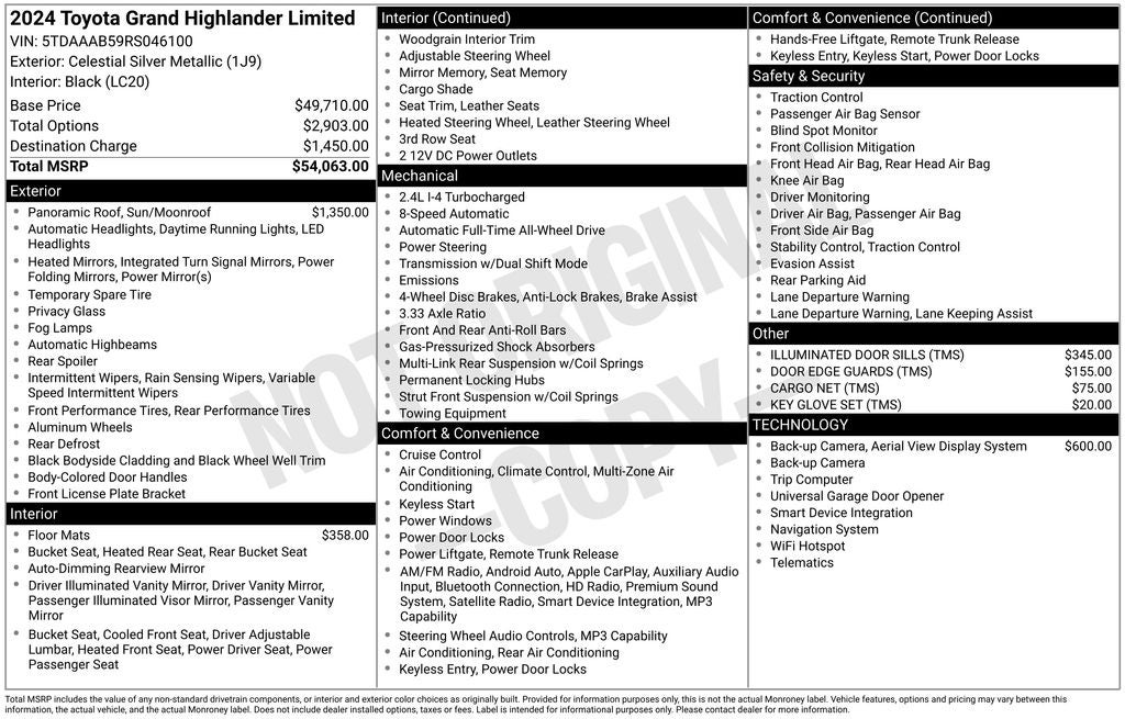 2024 Toyota Grand Highlander Limited