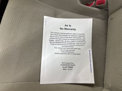 2014 Toyota Prius Two