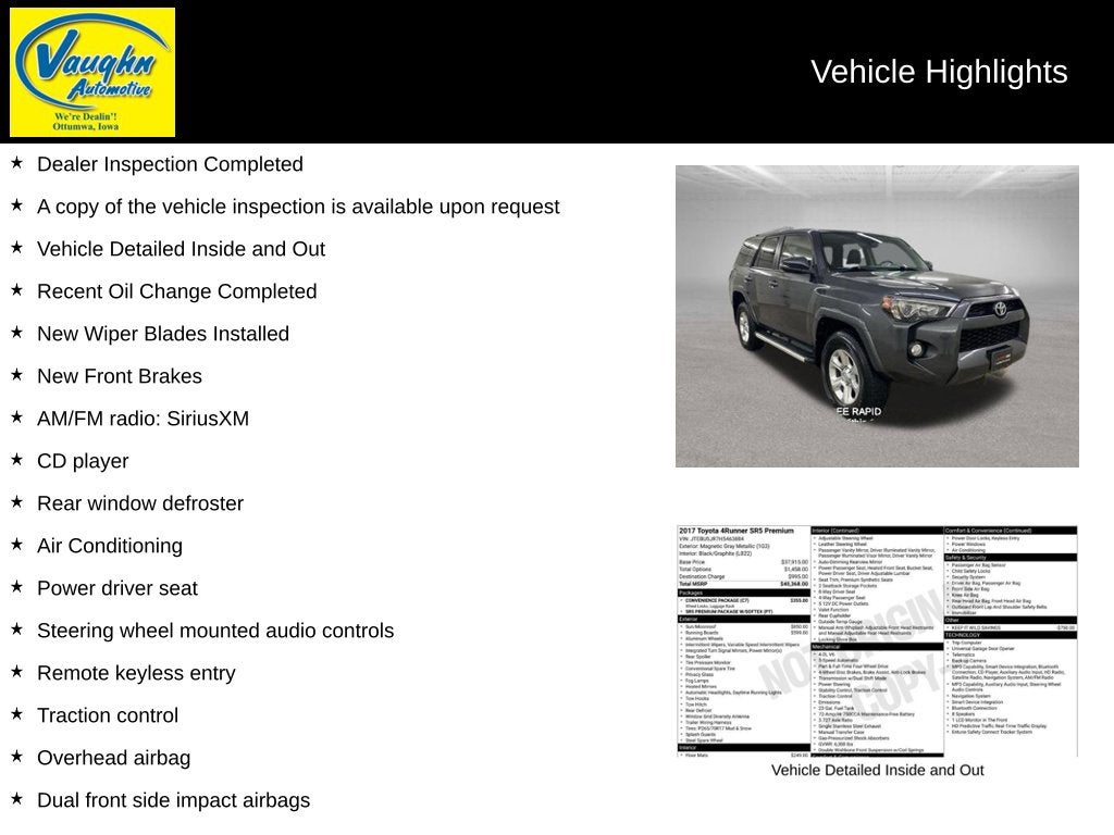 2017 Toyota 4Runner SR5 Premium