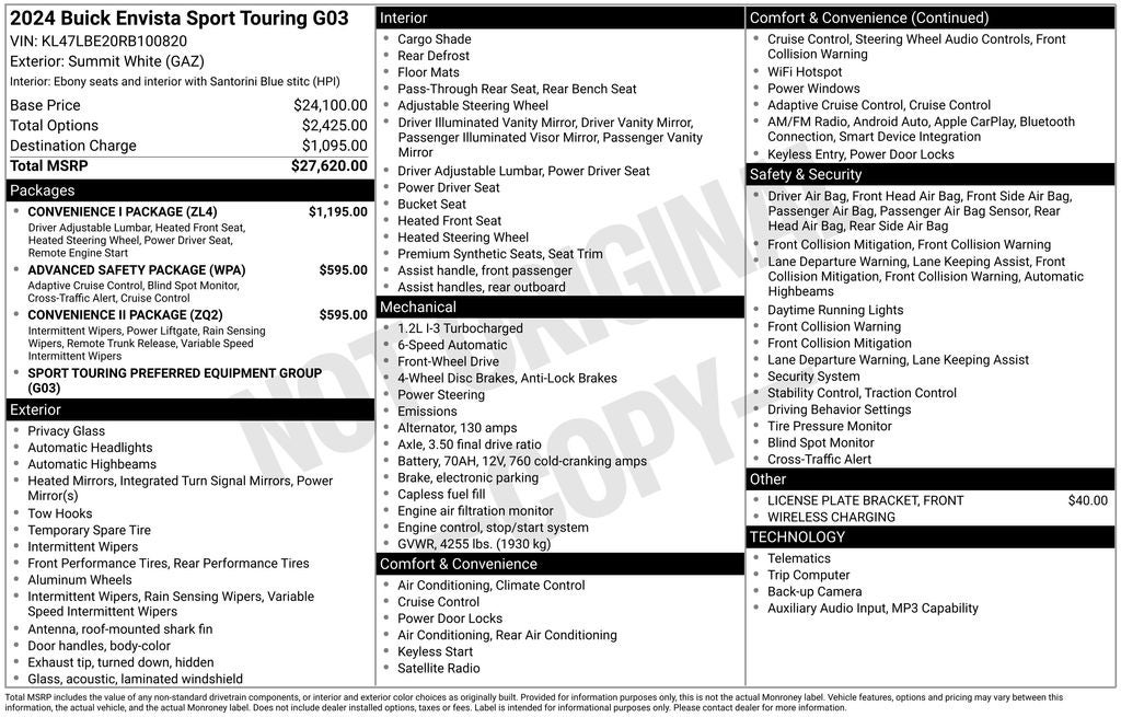 2024 Buick Envista Sport Touring's photo