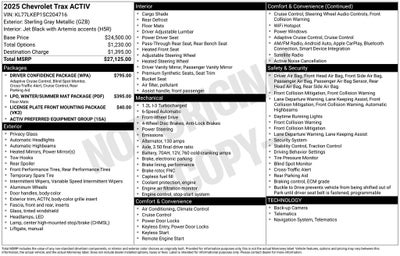 2025 Chevrolet Trax ACTIV