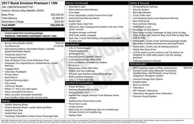 2017 Buick Envision Premium I