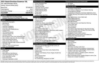 2021 Buick Envision Essence
